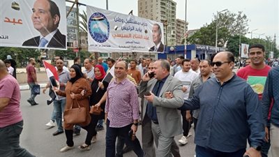 مسيرة حاشدة لقيادات الكهرباء ب«الشرقية» لدعم السيسى