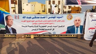 لافتات تأييد ودعم «السيسى»الترشح لفترة رئاسية جديدة تخطف الأضواء فى الأقصر