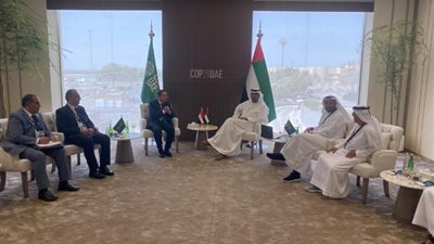 الملا يلتقى الدكتور سلطان الجابر رئيس مؤتمر الأمم المتحدة للمناخ COP28