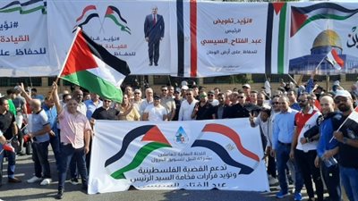 «النيل للبترول» تشارك الوقفة التضامنية مع الشعب الفلسطيني..وتعلن تأييد قرارات الرئيس السيسى