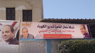 العاملون بشمال القاهرة للكهرباء يتوافدون على مقار الشهر العقارى لدعم الرئيس السيسي