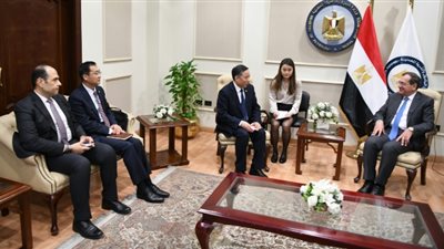 الملا ورئيس مؤسسة الطاقة الصينية يبحثان فرص التعاون فى البتروكيماويات والهيدروجين الأخضر والأمونيا