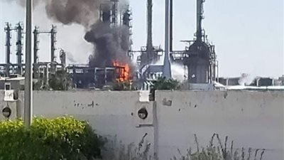 تفاصيل وفاة أحد مصابي حريق شركة العامرية للبترول بالإسكندرية