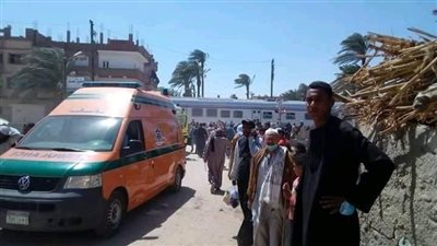 ارتفاع مصابى حادث قطارى سوهاج إلى 84 مصاب حتى الأن