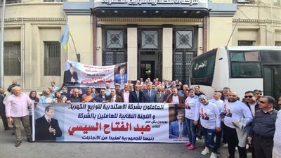 قيادات والعاملين بالإسكندرية يشاركون فى المؤتمر الجماهيري الحاشد لدعم الرئيس السيسي