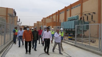 رئيس جهاز «العبور» يتفقد مشروع محطة المحولات قدرة ٥٢٥ م. ف. أ بالمنطقة الصناعية