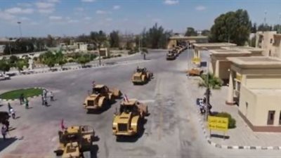 بتوجيهات من الرئيس.. معدات وأطقم هندسية مصرية تدخل غزة لإعادة الإعمار