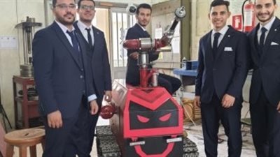 فريق من «هندسة المنصورة» يبتكر روبوت لإطفاء الحرائق في مستودعات البترول والمصانع
