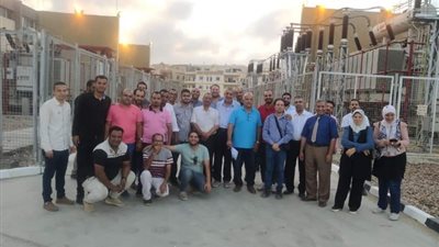 وضع الجهد على محطة محولات النرجس جهد 220kv  GIS