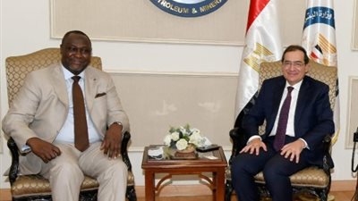 وزير البترول يستقبل رئيس مؤسسة التمويل الأفريقية