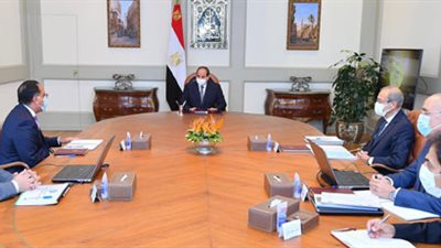 الرئيس السيسى يستعرض موقف سد 