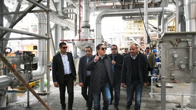 الملا يتفقد مشروع توسعات مصفاة ميدور بالإسكندرية لمتابعة المراحل النهائية والتشغيل التجريبي