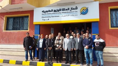 رئيس «شمال الدلتا»للكهرباء يزور هندسة فوه بكفر الشيخ