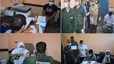 بدء تطعيم العاملين بمجموعة «إجيماك» ضد فيروس كورونا