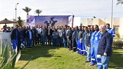 شركة قارون للبترول تستأنف فعاليات أسبوع السلامة من حقول كرامة
