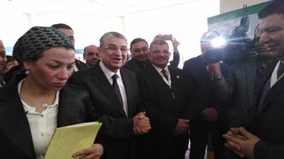 وزيرا الكهرباء والبيئة يزورا جناح هيئة المحطات النووية بشرم الشيخ