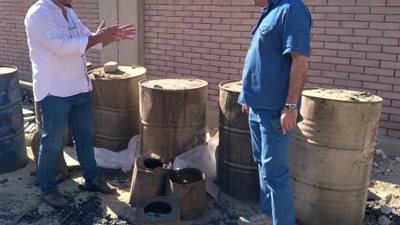 صور.. مدينة رأس غارب تشن حملة تفتيش بيئية على شركات البترول بـ«جبل الزيت»