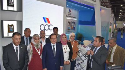 وزير البترول يزور جناح «التعاون للبترول» بـ«ايجبس» ويشيد بالشكل الجديد للعلامة التجارية