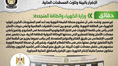 الحكومة تنفى افتقار محطة الضبعة النووية لمعايير الأمان وإضرارها بالبيئة