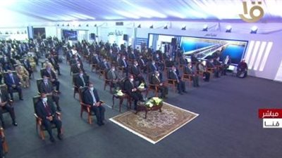 بدء فعاليات افتتاح الرئيس السيسي لمشروعات جديدة فى محافظات الصعيد