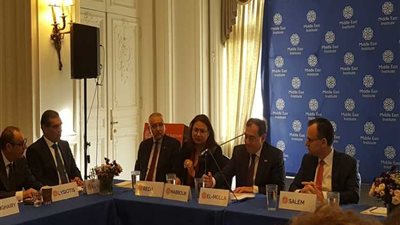 الملا لأعضاء معهد الشرق الأوسط : مصر تحمل مفاتيح مستقبل غاز شرق المتوسط
