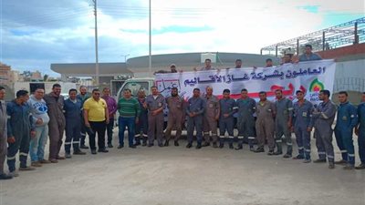 توافد العاملون بغاز الاقاليم للتصويت على التعديلات الدستورية بمختلف المحافظات