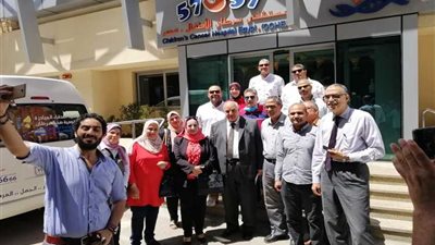 برئاسة عبد الحكم..وفد من قيادات اللجنة الرياضية بجنوب الدلتا للكهرباء يزورون مستشفى ٥٧٣٥٧