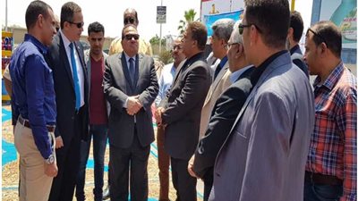 المحاسب حسين فتحي يفتتح محطة فايد بالإسماعلية بعد تطويرها