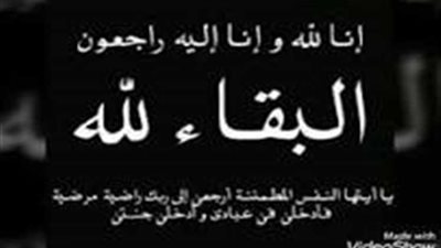 وفاة حمات رئيس قطاعات الشئون التجارية بجنوب الدلتا للكهرباء..والعزاء غدا بدار المناسبات بطنطا