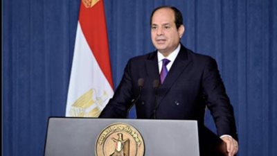 الرئيس السيسي ينعي الشيخ خليفة بن زايد آل نهيان رئيس دولة الإمارات