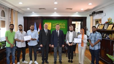 فوز فريق جمعية مهندسى البترول جامعة الإسكندرية بجائزة التميز الدولية