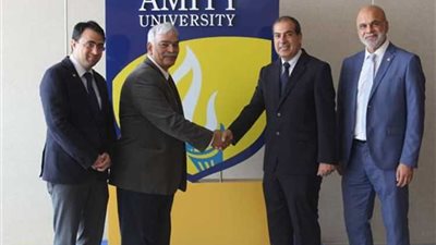 مدير بحوث البترول يزور جامعة أميتي بدبي..وإبرام اتفاق لتدريب الطلاب بالقاهرة