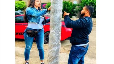 بالصور.. «انزل جايز تنقذ إنسان».. تنجح في عزل ٥٠ عامود إنارة بمدينة نصر
