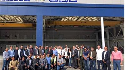 رئيس «خدمات البترول الجوية» يفتتح هنجر الصيانة والمبنى الإدارى الجديد بمطار الجميل ببورسعيد