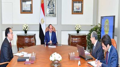 تفاصيل لقاء الرئيس السيسي برئيس الوزراء ووزير الكهرباء