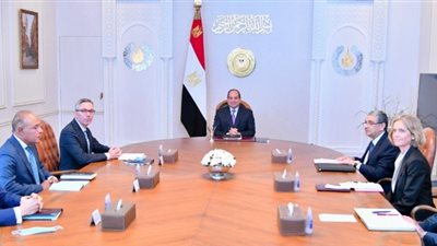 السيسي يتابع مع وفد 