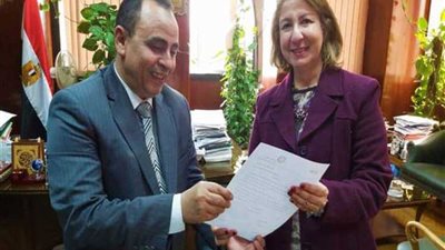 عبد المحسن خلف يبحث التعاون مع رئيس المجلس المصرى للابتكار و الابداع وحماية المعلومات