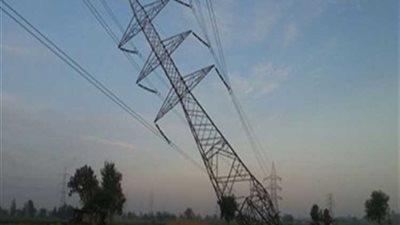 سقوط كابل ضغط عالي بسبب سوء الأحوال الجوية بدون خسائر بشرية