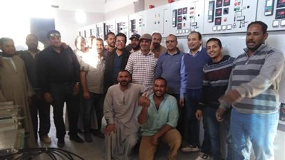 انتهاء تجربة لوحة الدويرات جهد 66/11 ك.ف بسوهاج