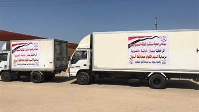 لدعم العمالة غير المنتظمة..جمعية مستثمرى بنبان توزع ٣ ٱلاف كرتونة سلع غذائية على الأهالى