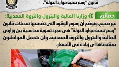 مجلس الوزراء ينفي رفع أسعار السولار والبنزين بعد قانون تنمية موارد الدولة