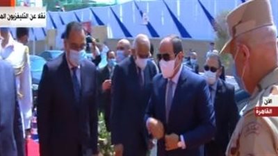 الرئيس السيسى يصل مقر افتتاح المرحلة الثالثة من حي الأسمرات