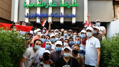 صور.. «غاز القاهرة » تنظم مسيرة حاشدة احتفالا بنصر أكتوبر