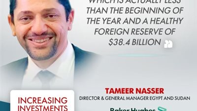 رئيس «بيكر هيوز- مصر والسودان» يشيد بمؤشرات الإقتصاد المصري