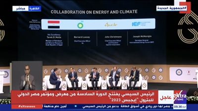 الرئيس السيسى يشهد جلسة حوارية حول أهمية التعاون فى مجال الطاقة
