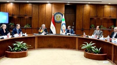وزير البترول يعقد جلسة مباحثات مع نائب وزير الشئون الاقتصادية الألماني