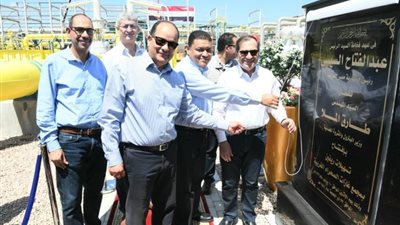 افتتاح مشروع ربط غازات حقل ريفين على مجمع غازات الصحراء الغربية  بالأسكندرية