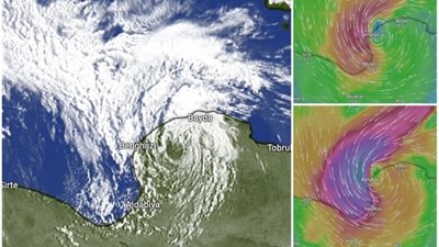 العاصفة دانيال تتجه إلى الحدود الغربية المصرية وتأثيرها يصل لعدة مناطق