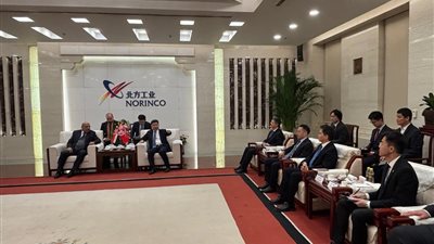 وزير الكهرباء يستهل زيارته لبكين بلقاء رئيس مجموعة نورينكو لبحث التعاون في مجالات لتصنيع المرتبط بالمواد النووية