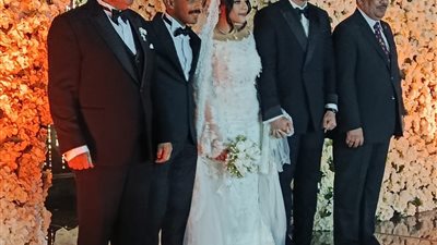 قيادات أمنيةوقضائية في حفل زفاف نجلة المهندس أحمد القاضي بالإسكندرية